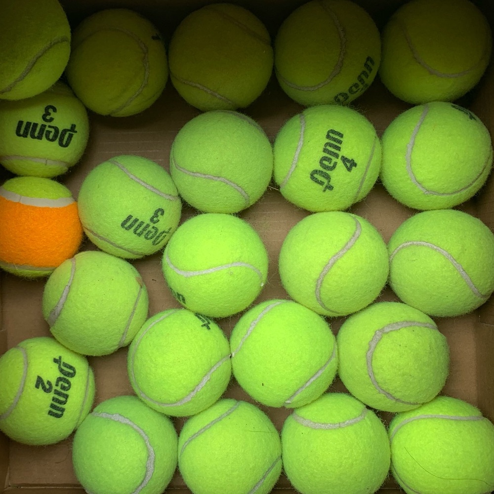 23 tennis balls